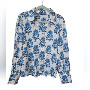 Ro's Garden‎ Floral Blouse XL